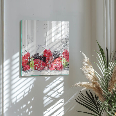 Orologio da parete quadrato Frutta