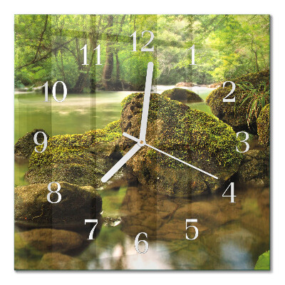 Quadrato orologio Paesaggio fluviale