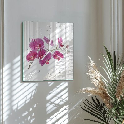 Quadrato orologio Orchidea