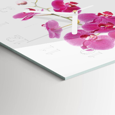 Quadrato orologio Orchidea