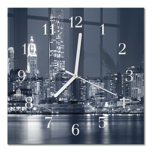 Orologio in vetro decorativo quadrato Orizzonte