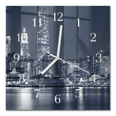 Orologio in vetro decorativo quadrato Orizzonte