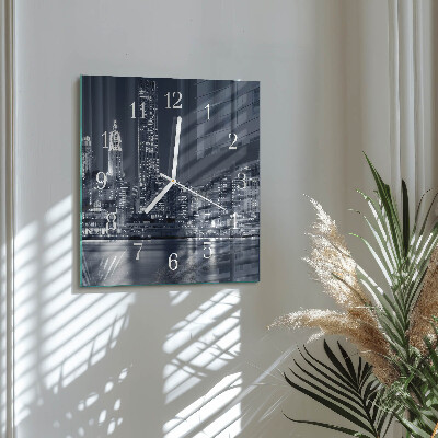Orologio in vetro decorativo quadrato Orizzonte