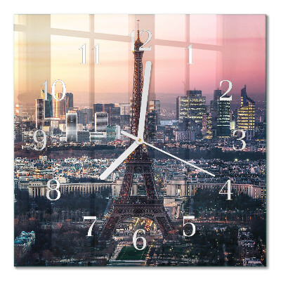 Orologio da parete quadrato Torre Eiffel Parigi