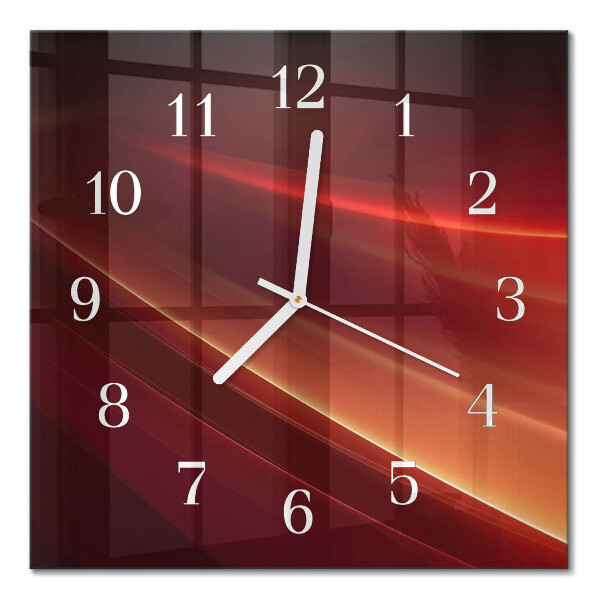 Quadrato orologio quadrato in vetro Astrazione