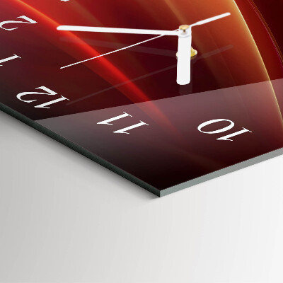 Quadrato orologio quadrato in vetro Astrazione