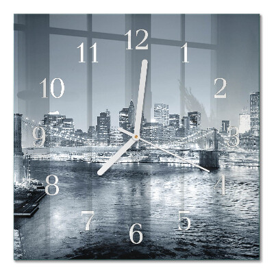 Quadrato orologio quadrato in vetro Orizzonte notturno