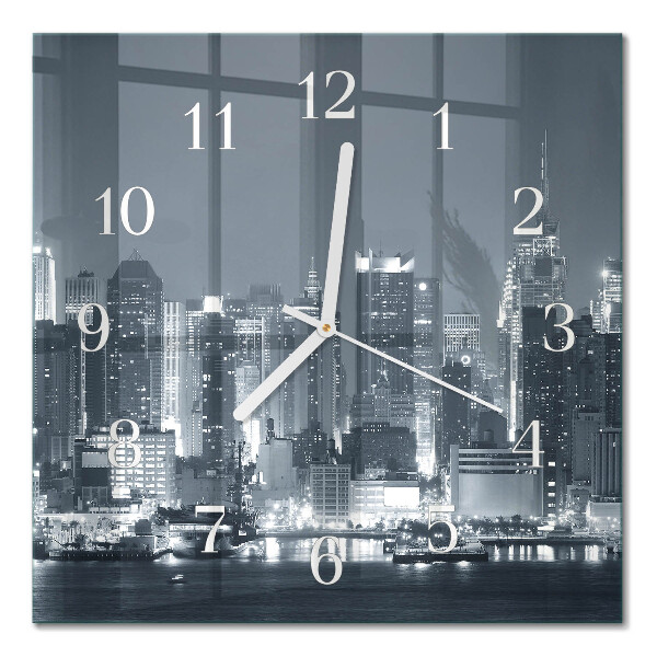 Orologio in vetro decorativo quadrato Orizzonte notturno