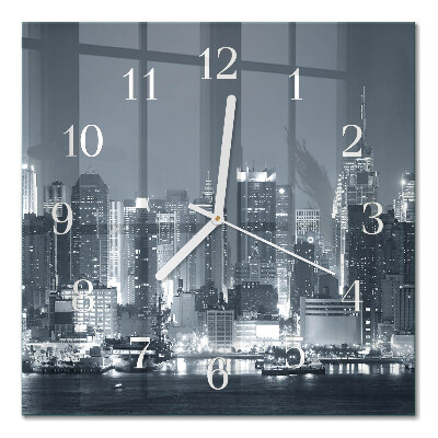 Orologio in vetro decorativo quadrato Orizzonte notturno