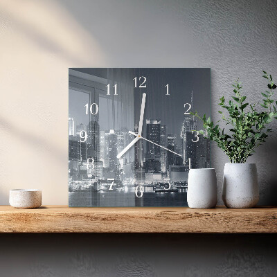 Orologio in vetro decorativo quadrato Orizzonte notturno