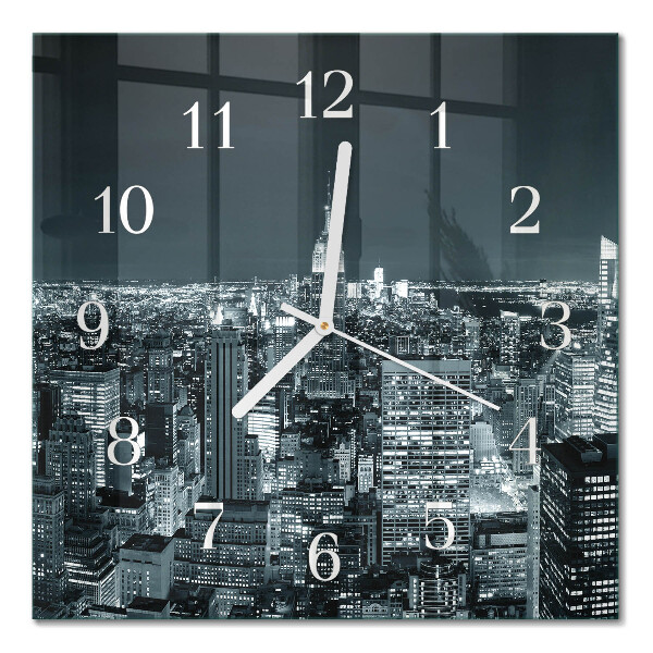 Quadrato orologio quadrato in vetro Orizzonte notturno