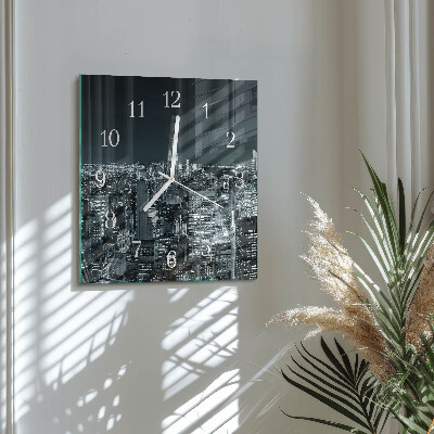 Quadrato orologio quadrato in vetro Orizzonte notturno