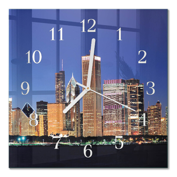 Orologio in vetro decorativo quadrato Orizzonte