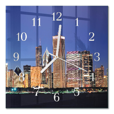 Orologio in vetro decorativo quadrato Orizzonte