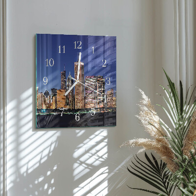 Orologio in vetro decorativo quadrato Orizzonte