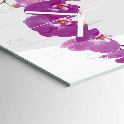 Quadrato orologio Orchidea