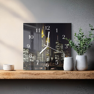 Quadrato orologio quadrato in vetro Orizzonte