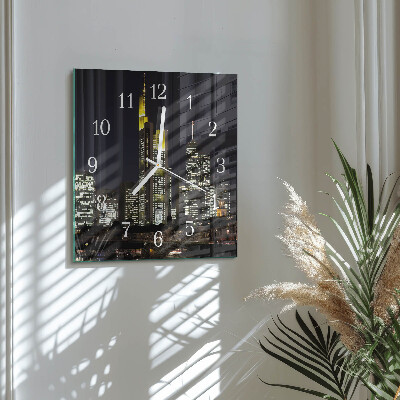 Quadrato orologio quadrato in vetro Orizzonte