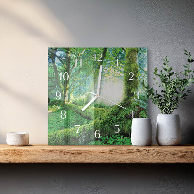 Quadrato orologio Muschio di foresta