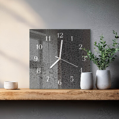 Quadrato orologio quadrato in vetro Gocce d'acqua