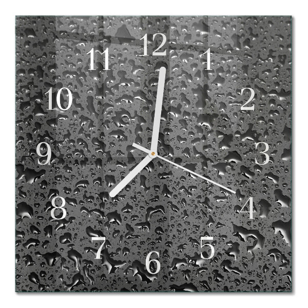 Orologio da parete quadrato Gocce d'acqua