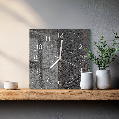 Orologio da parete quadrato Gocce d'acqua