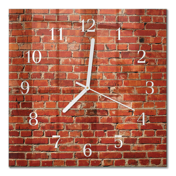 Orologio da parete quadrato Muro di mattoni