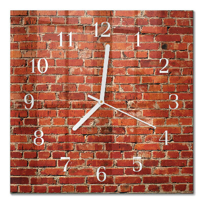 Orologio da parete quadrato Muro di mattoni