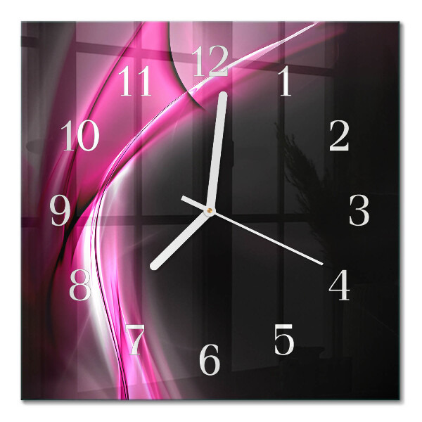 Quadrato orologio Linee astratte