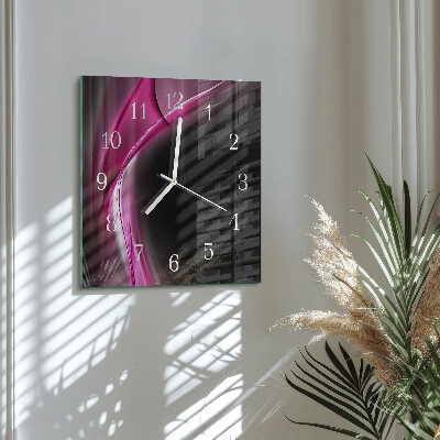 Quadrato orologio Linee astratte
