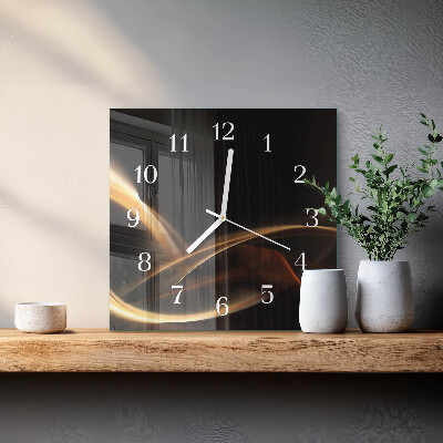 Quadrato orologio Linee astratte