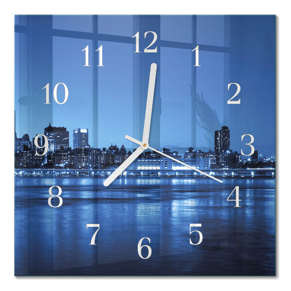 Quadrato orologio quadrato in vetro Orizzonte