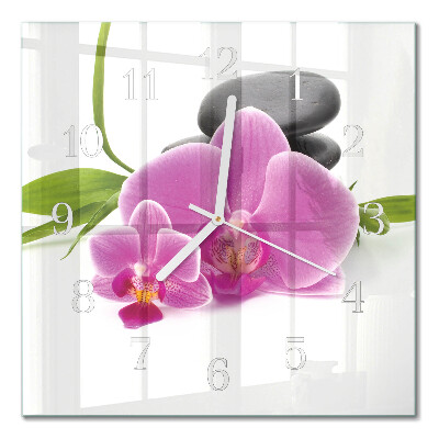Quadrato orologio Orchidea