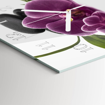 Quadrato orologio Orchidea