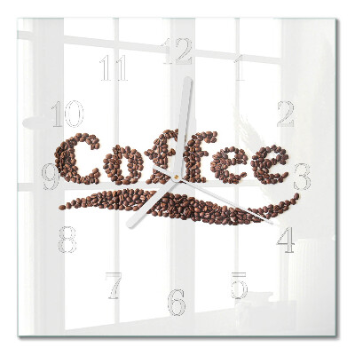 Orologio da parete quadrato Caffè 