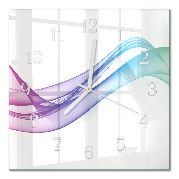 Quadrato orologio Linee astratte