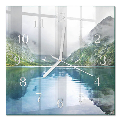 Quadrato orologio Lago di montagna