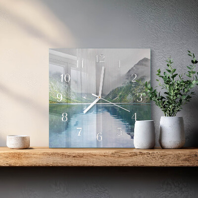 Quadrato orologio Lago di montagna