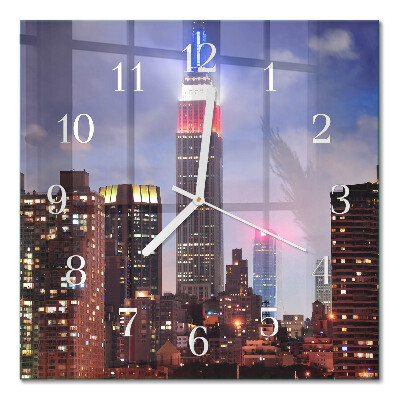Orologio in vetro decorativo quadrato Orizzonte
