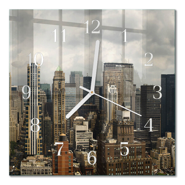 Quadrato orologio quadrato in vetro Orizzonte
