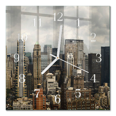Quadrato orologio quadrato in vetro Orizzonte