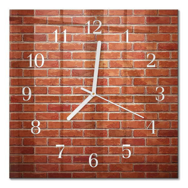 Orologio da parete quadrato Muro di mattoni