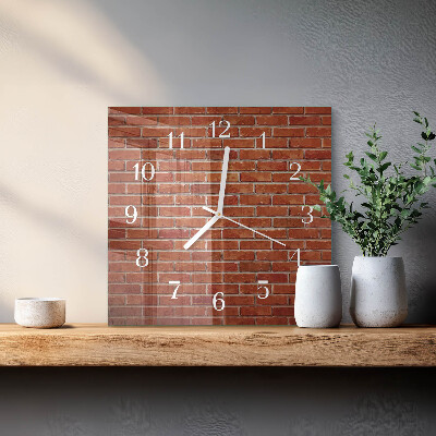 Orologio da parete quadrato Muro di mattoni