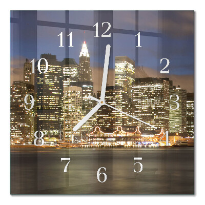 Quadrato orologio quadrato in vetro Orizzonte