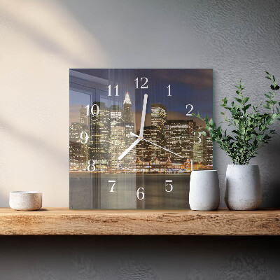 Quadrato orologio quadrato in vetro Orizzonte
