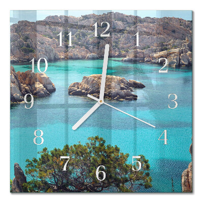 Orologio da parete quadrato Paesaggio marino