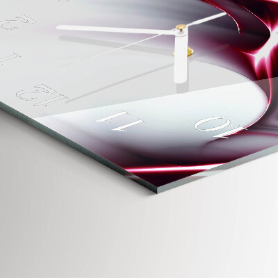 Orologio in vetro decorativo quadrato Astrazione