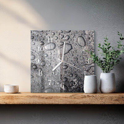 Quadrato orologio Gocce