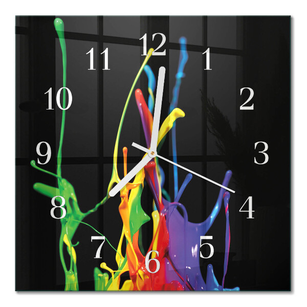 Orologio in vetro decorativo quadrato Colore