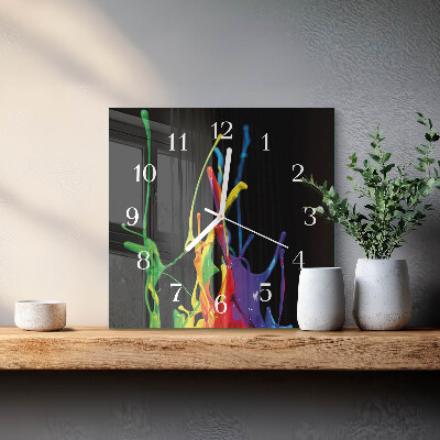 Orologio in vetro decorativo quadrato Colore
